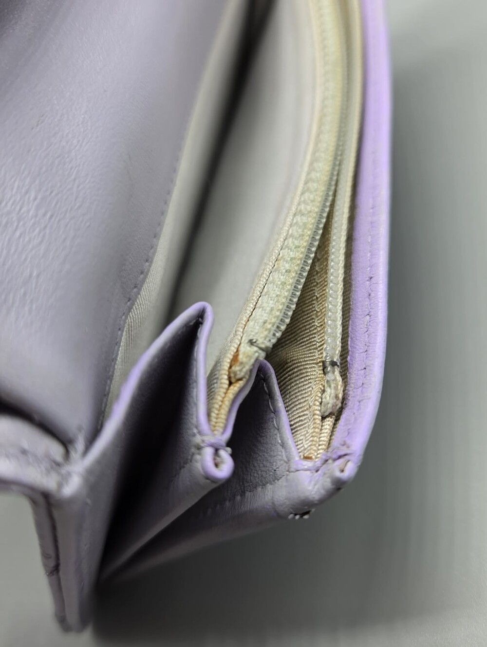 🟣Chanel Purple Learher Clutch/Wallet🟣 - Picture 14 of 16